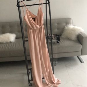 Bcbg peach jumpsuit